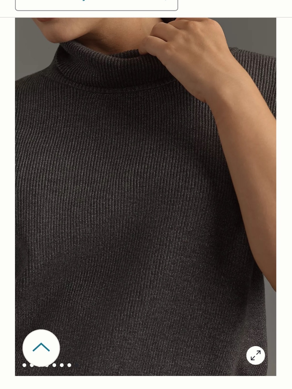 Maeve mock neck muscle sweater medium Knit Top Anthropologie - Picture 4 of 7